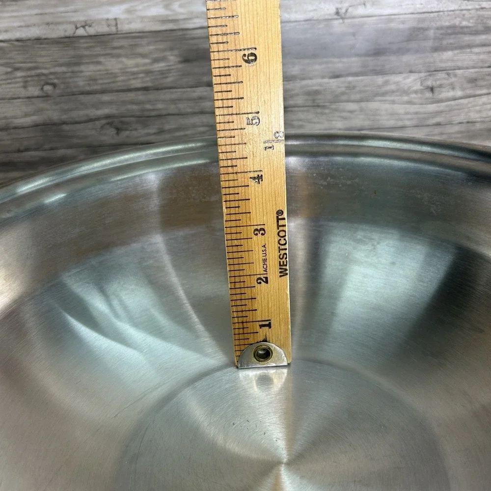 Kitchen Craft West Bend Wok Stainless Skillet Fry Pan Sauté Pot Lid